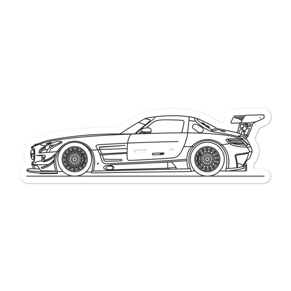 Mercedes-AMG GT3 Silhouette sticker on laptop