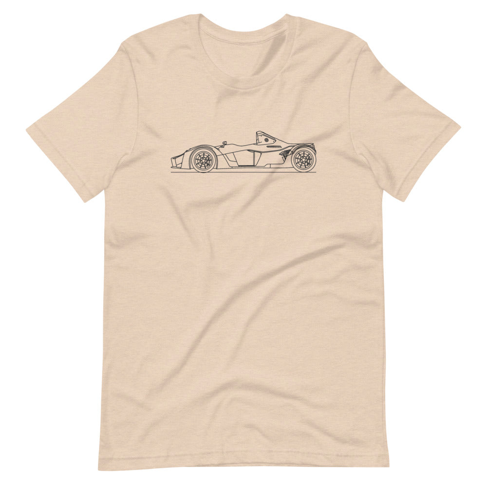 Black mono t-shirt with minimalist design