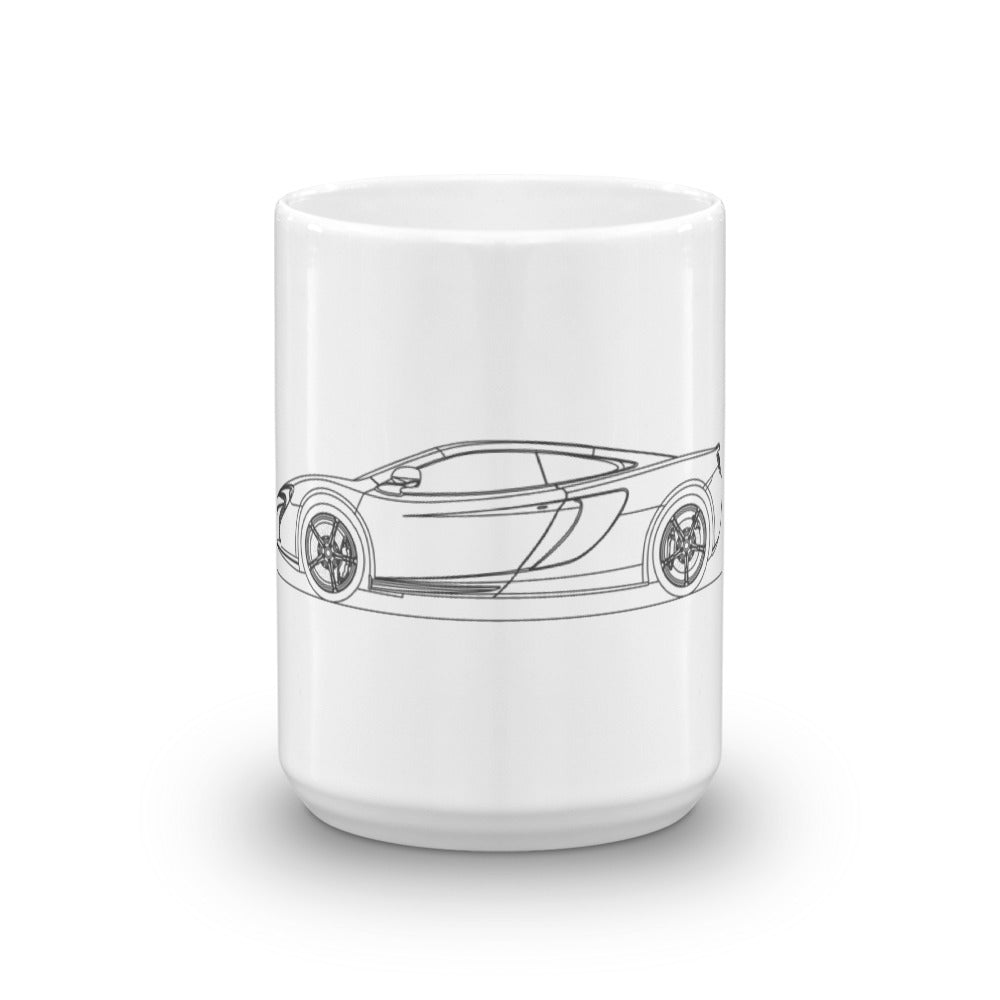 Minimal mug featuring McLaren 650S design