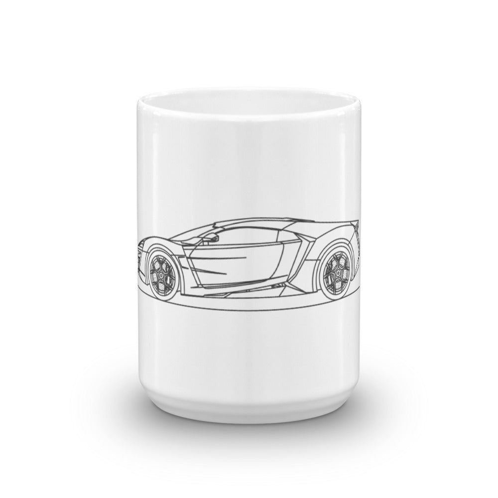 Lykan Hypersport mug featuring sleek design