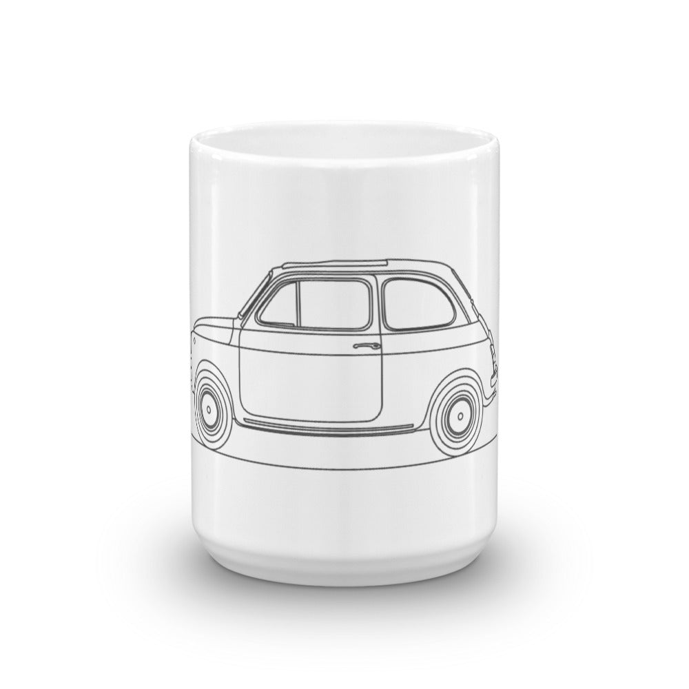 Fiat 500 classic mug with stylish design