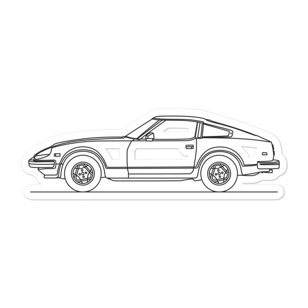 Nissan 280Z Silhouette sticker on a surface