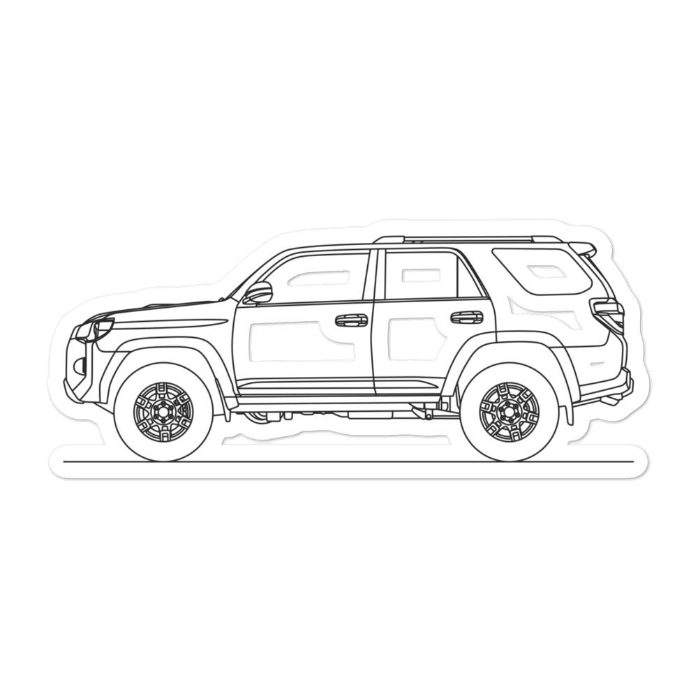 Toyota 4Runner TRD Pro Silhouette sticker design