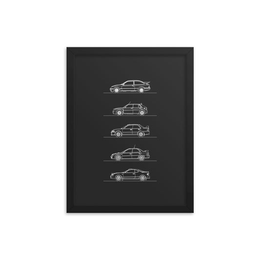 12x16 framed artwork in vibrant colors