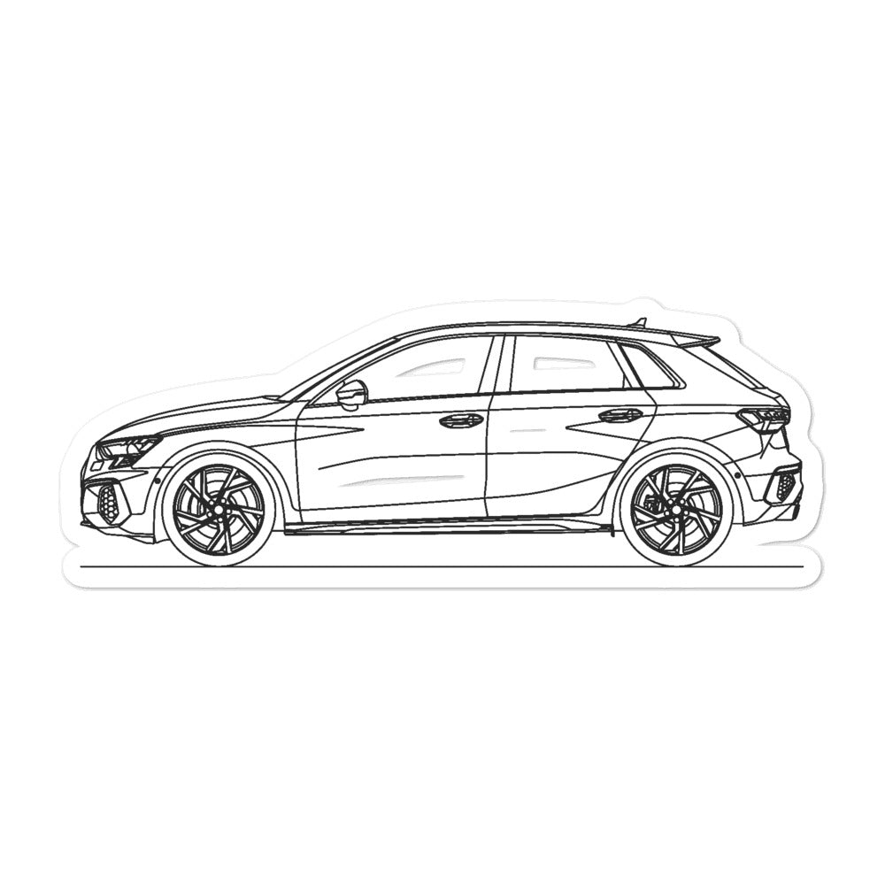 Audi 8Y S3 Sportback Silhouette sticker design