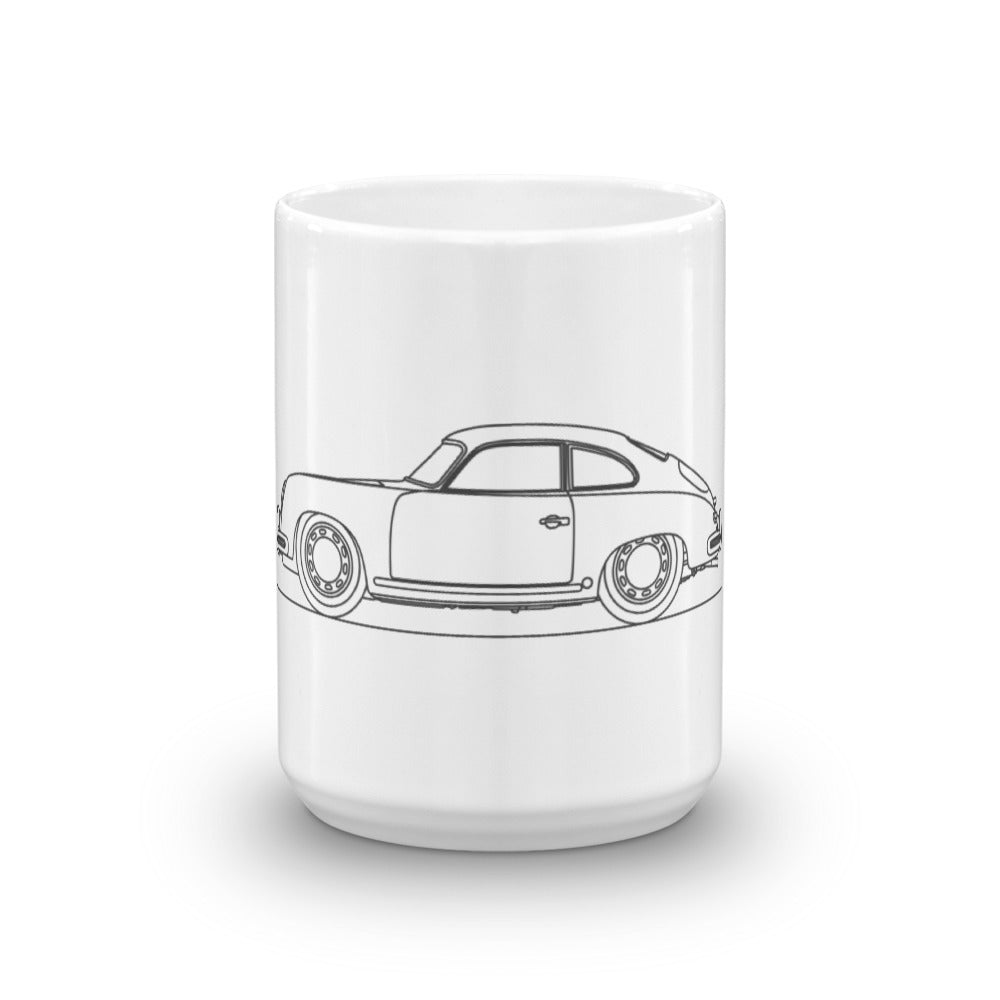 Porsche 356 mug with sleek design displayed