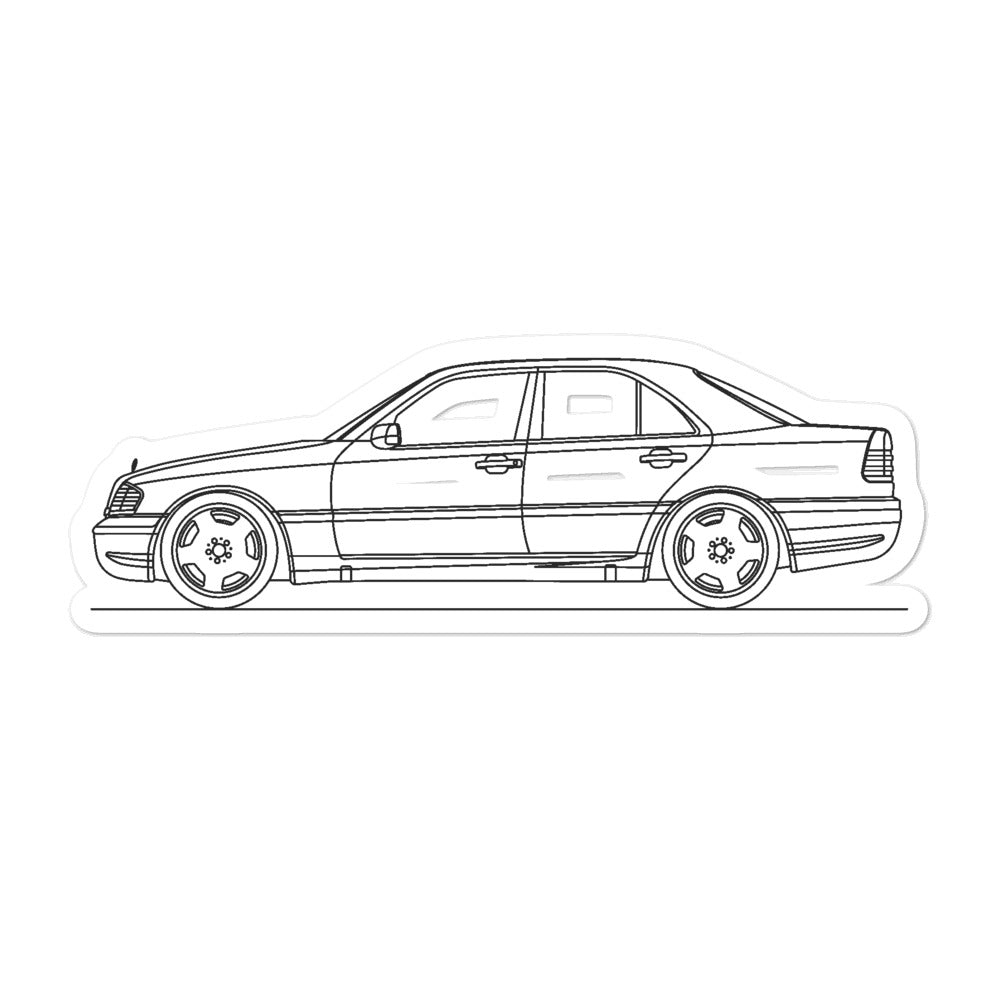 Mercedes-Benz C 43 AMG W202 Outline sticker design