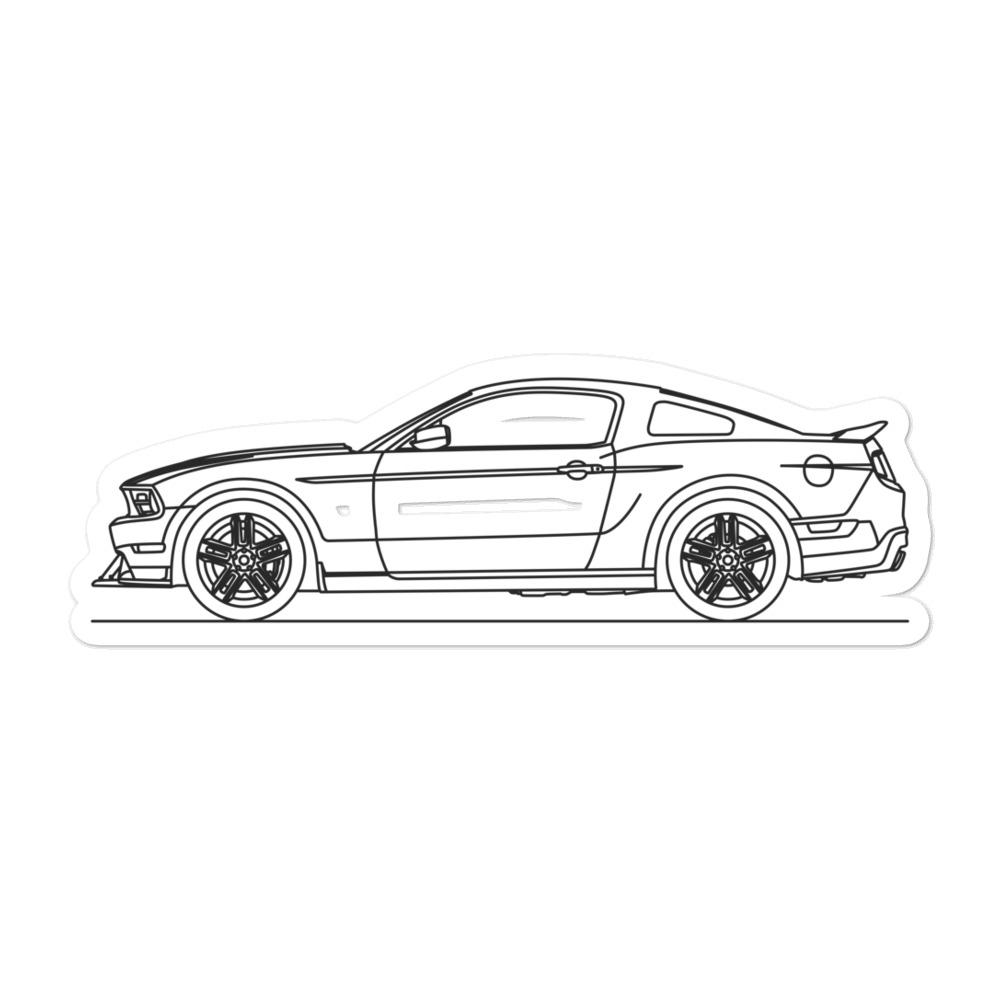 Ford Mustang Boss 302 S197 Silhouette sticker design