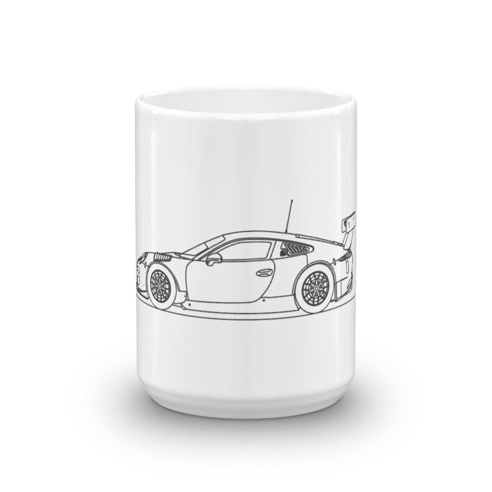 Porsche 911 GT3 mug on a white background