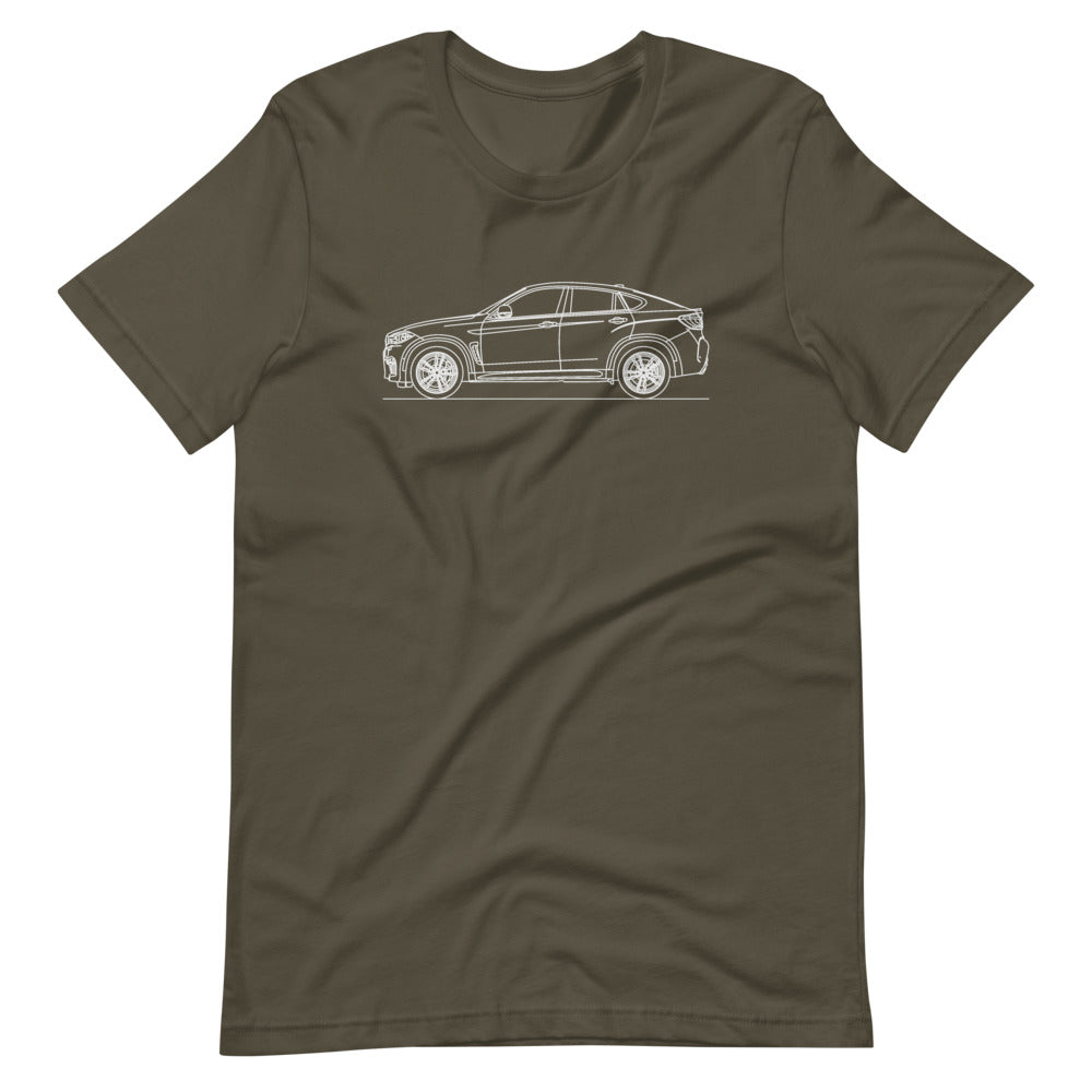 BMW F16 X6M t-shirt in black design
