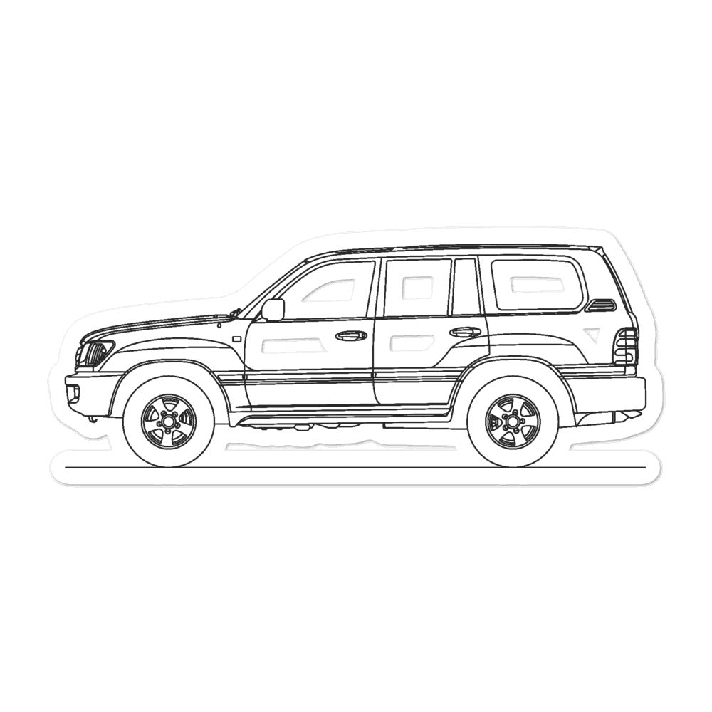 Toyota Land Cruiser J100 Sticker