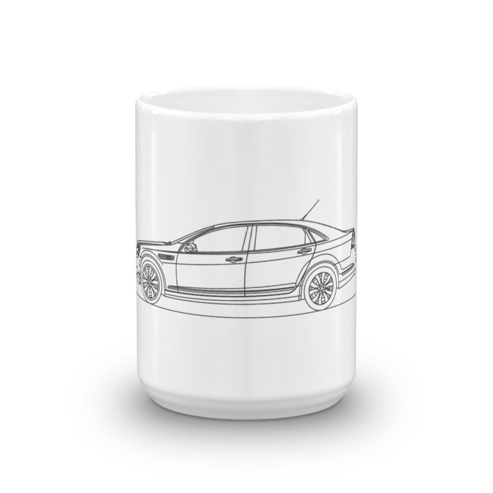 Holden Caprice mug with sleek design.