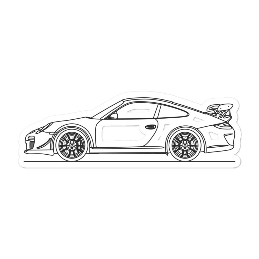 Porsche 911 997.2 GT3 RS Outline sticker design