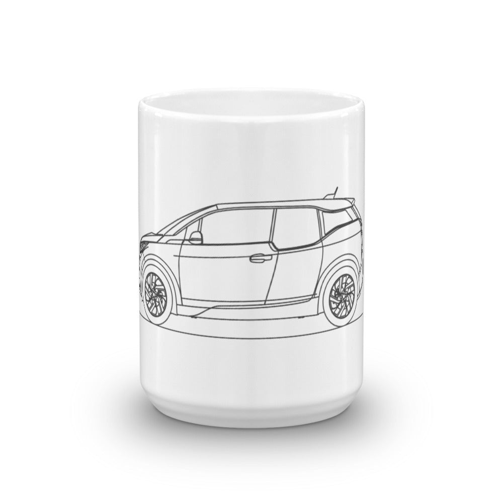 BMW i3 mug with stylish design.