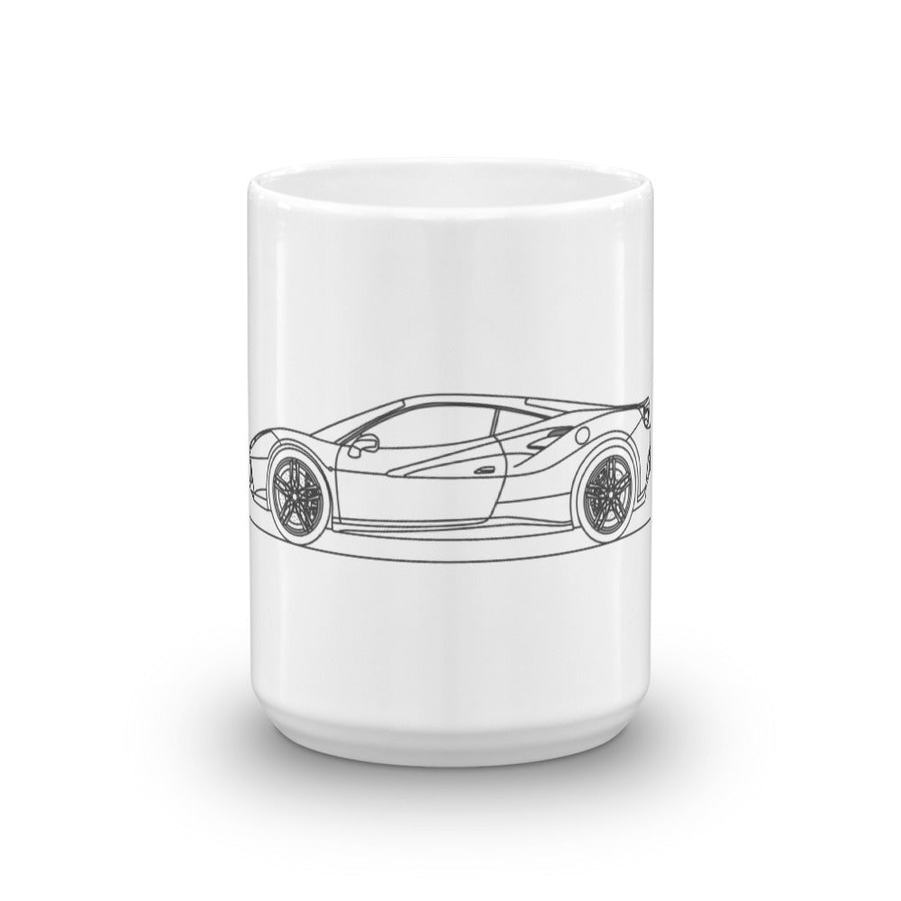 Ferrari 488 GTB mug with sleek design