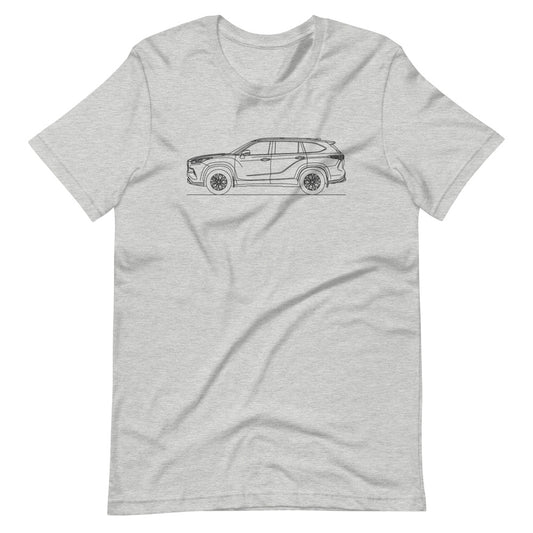 Toyota Highlander XU70 t-shirt design displayed