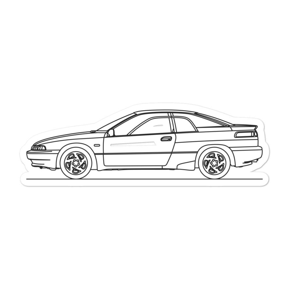 Subaru SVX Outline sticker on a laptop