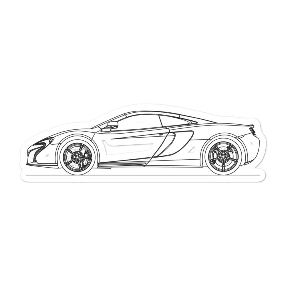 McLaren 650S Outline sticker on a wall