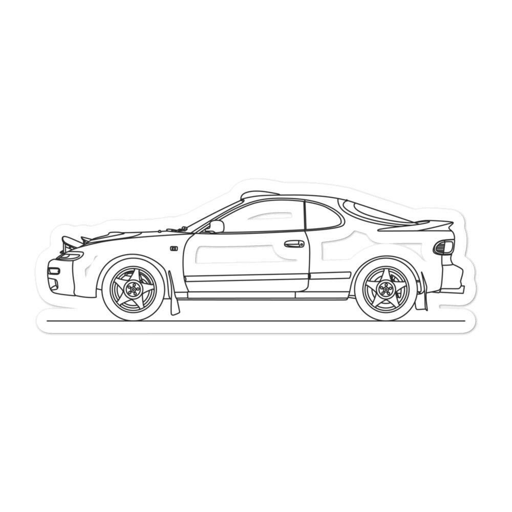Toyota Celica ST185 GT4 Outline sticker design