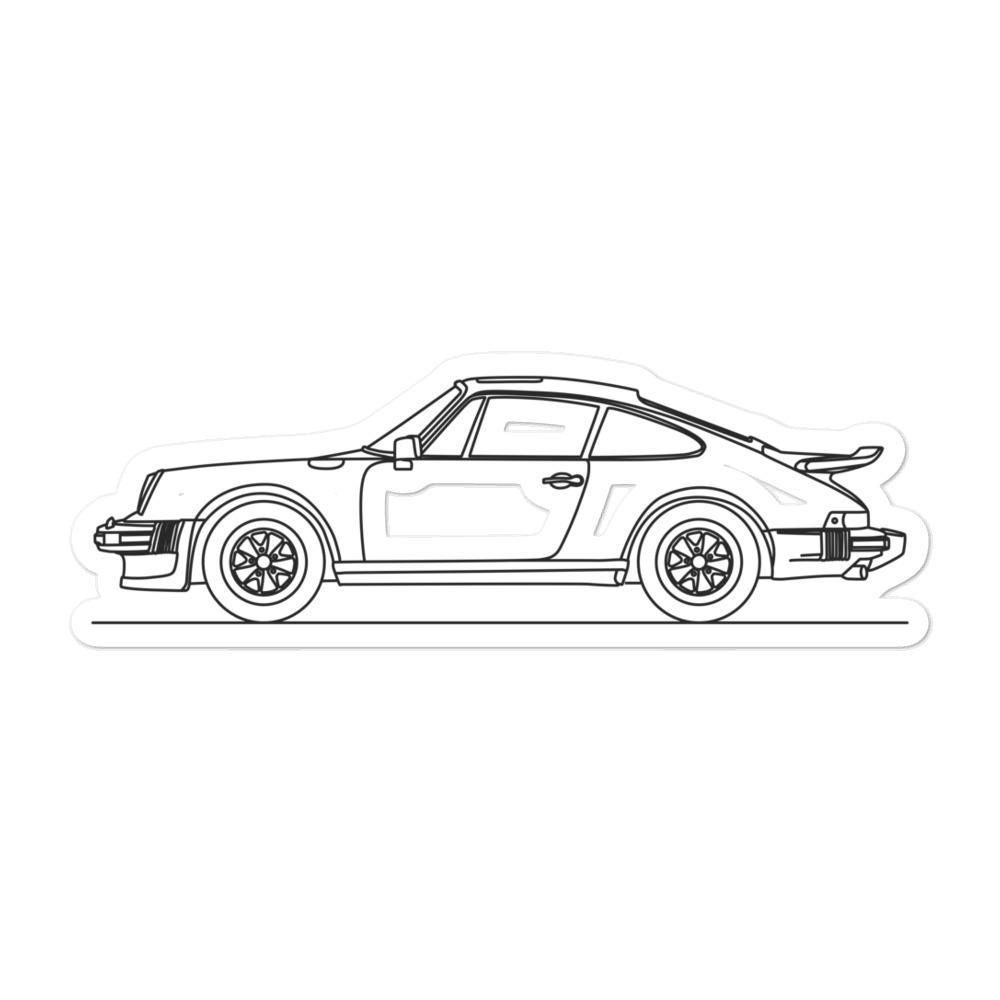 Stickers Autocollants Porsche Turbo Modern - Gamme 3M - GTStickers