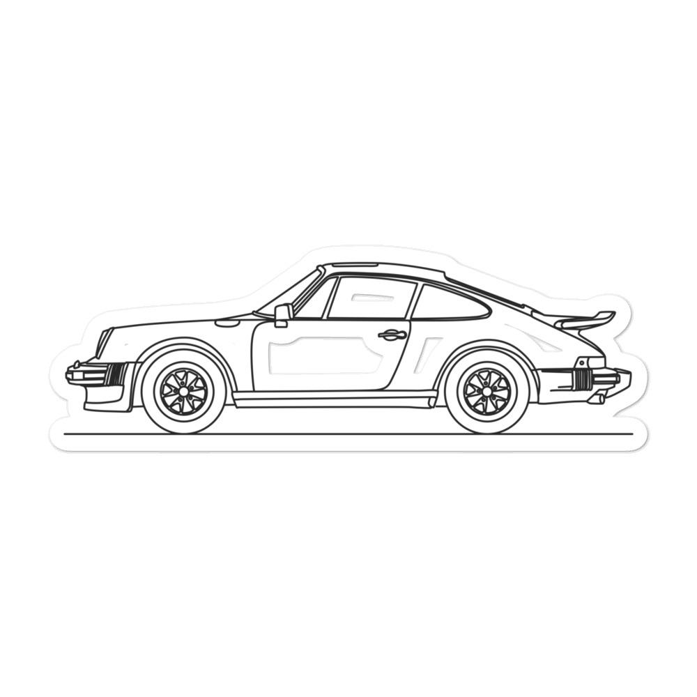 Porsche 911 930 Turbo Outline sticker design