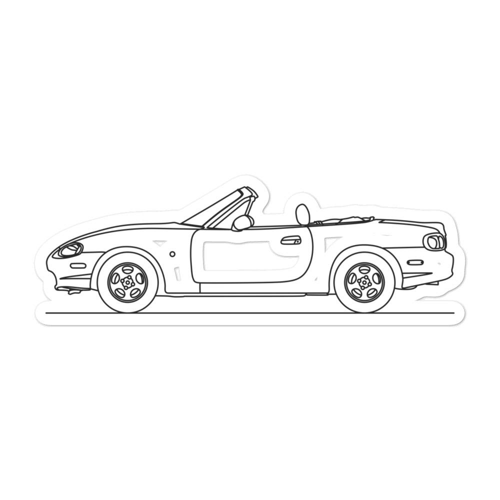 Mazda MX-5 Miata NB Outline sticker design