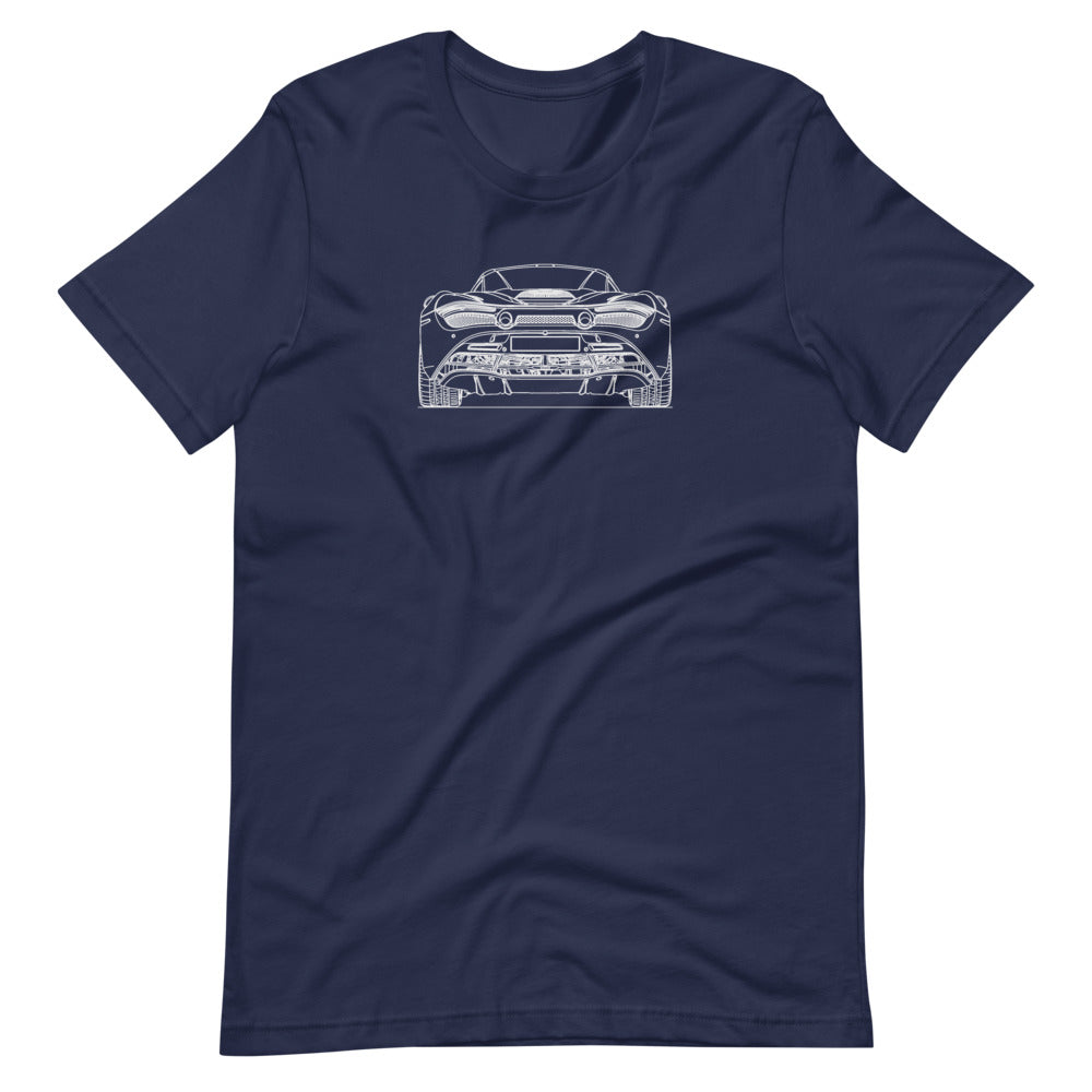 McLaren 720S rear t-shirt in vibrant colors