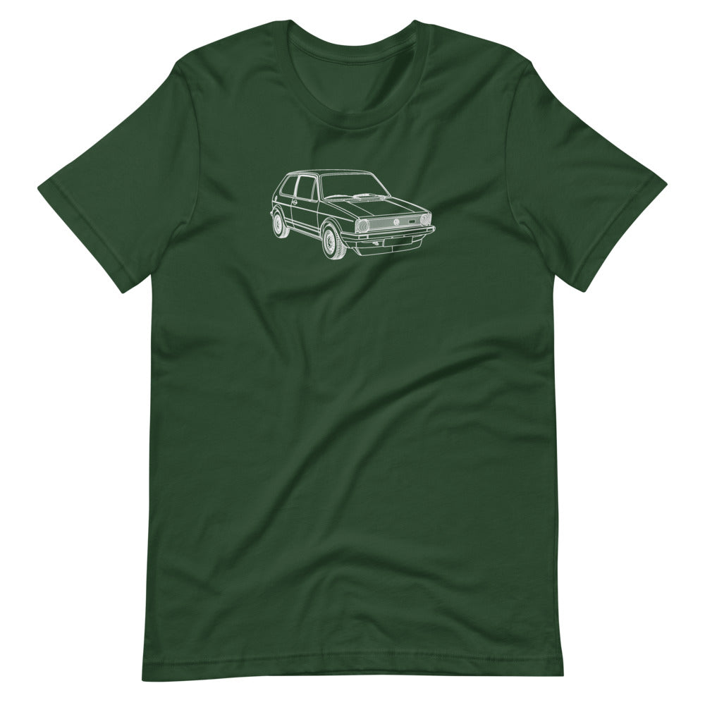 Volkswagen Golf GTI MK1 FTQ T-shirt design