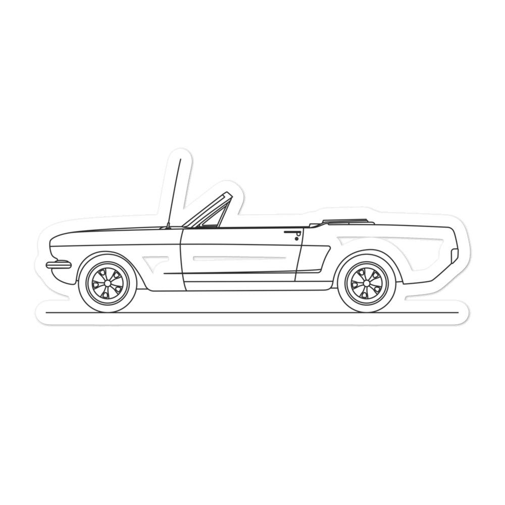Ford Mustang GT Convertible Outline sticker design