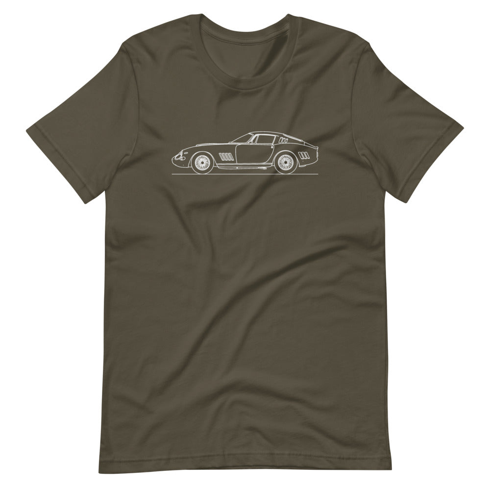 Ferrari 275 GTB t-shirt in bold red design