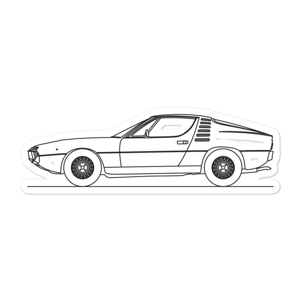 Alfa Romeo Montreal silhouette wall art poster
