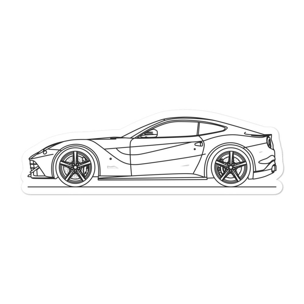 Ferrari F12 Silhouette sticker for automotive enthusiasts