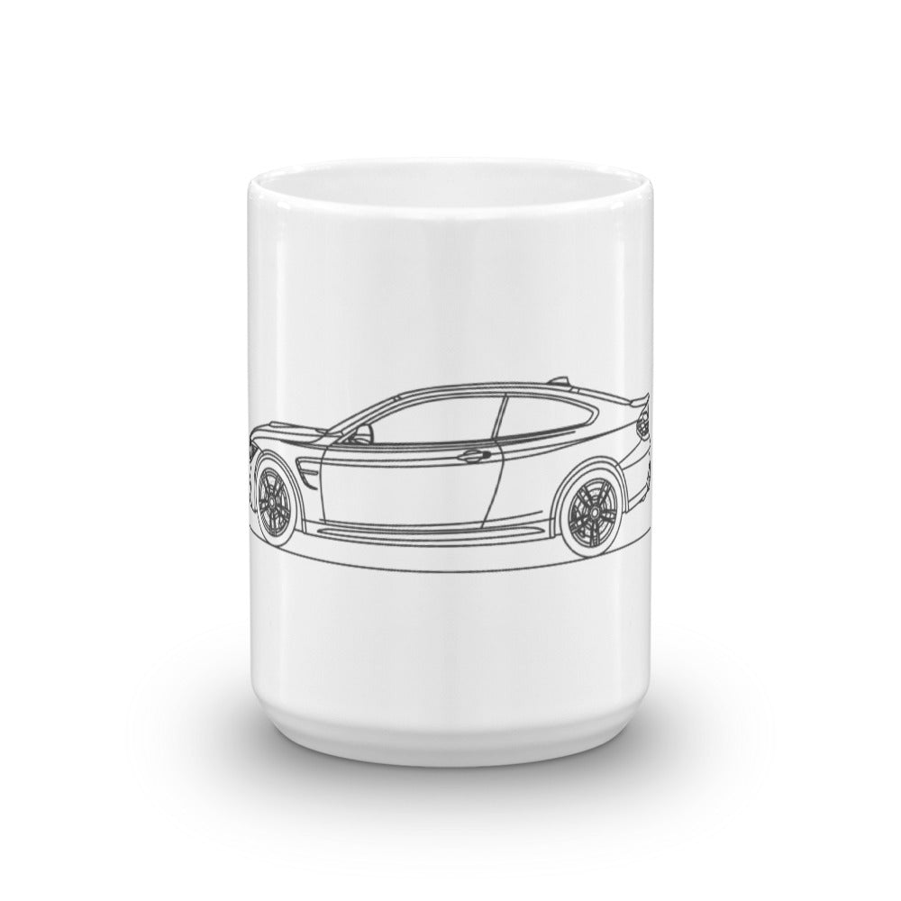 BMW F82 M4 mug on a white background