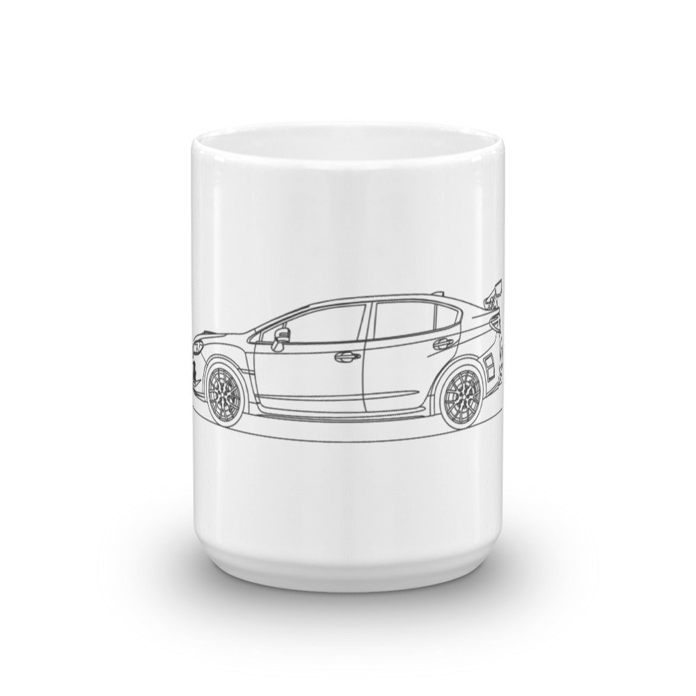 Subaru WRX STI IV Type RA mug design