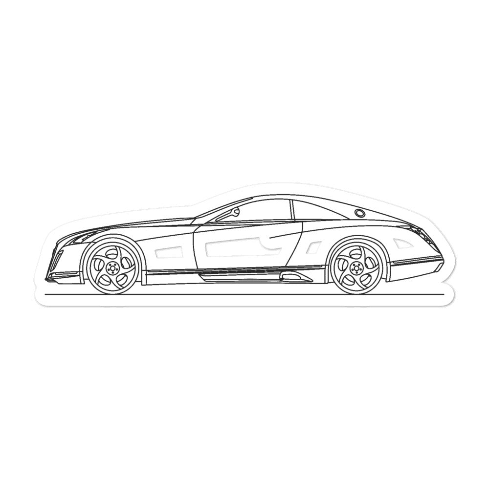 Mercedes-Maybach Exelero Silhouette vinyl sticker design