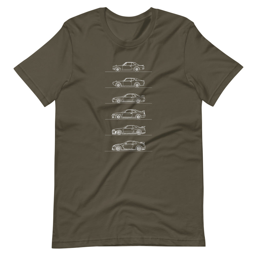 nissan gt r evolution t-shirt design