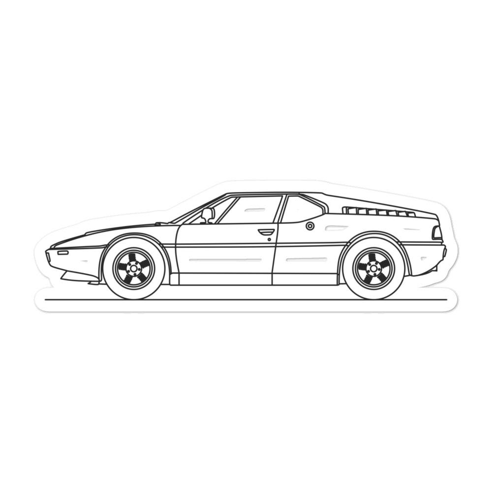 BMW E26 M1 Silhouette sticker design on vinyl
