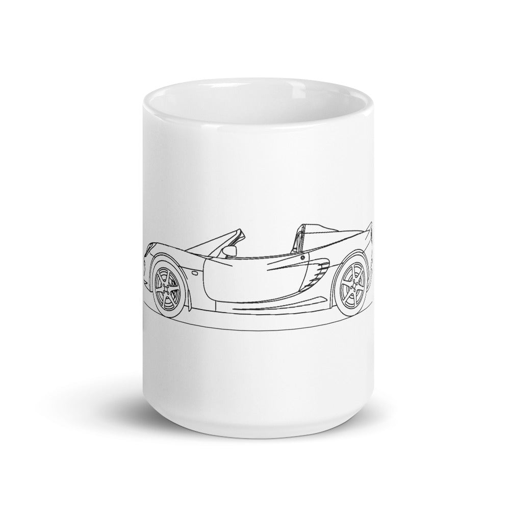 Lotus Elise Series 2 mug with floral design