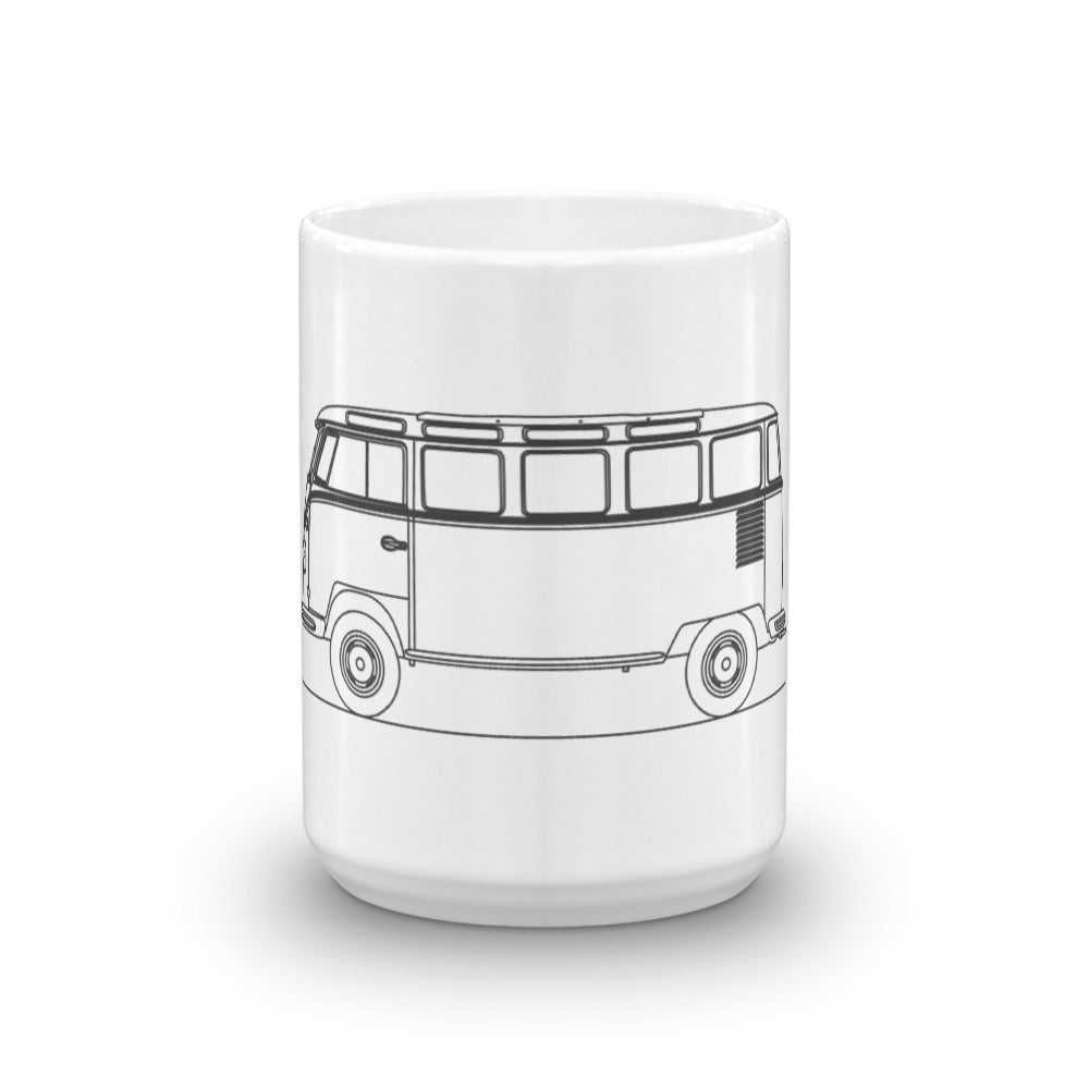 Volkswagen Transporter T1 mug on a table
