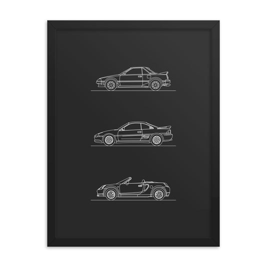 Toyota MR2 Evolution Outline poster on display