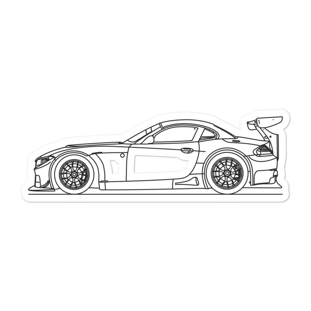 BMW E89 Z4 GT3 Outline sticker on car