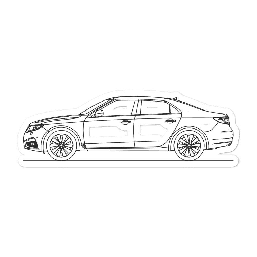Saab 9-5 Aero YS3G Silhouette sticker design