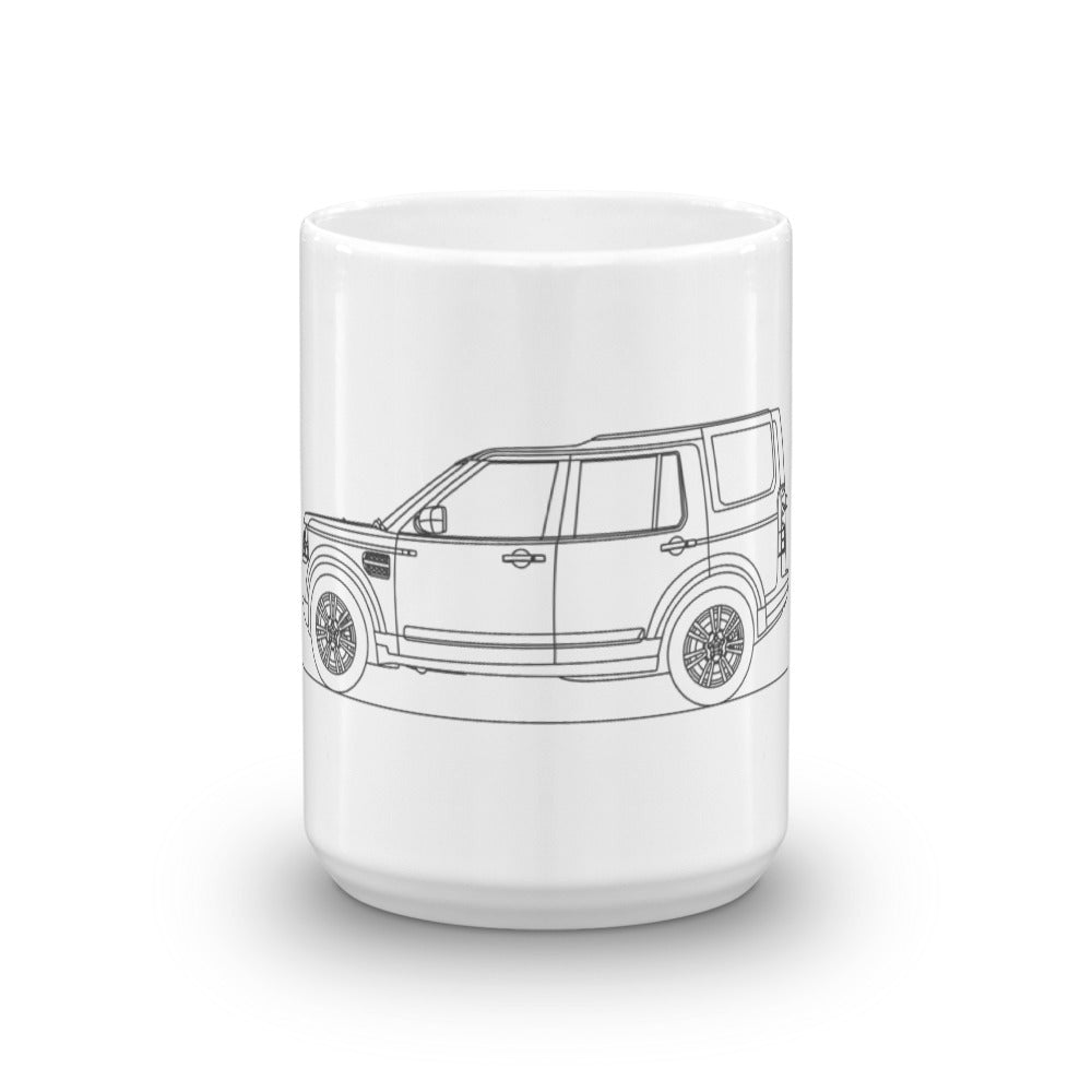 Land Rover Discovery IV mug on display