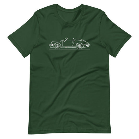 Porsche 911 930 Speedster silhouette T-shirt design
