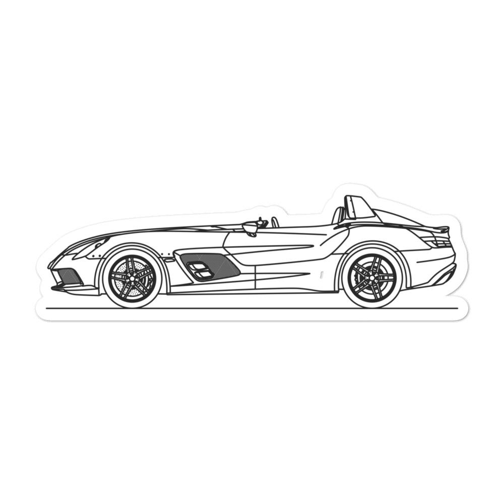 Mercedes-Benz SLR Stirling Moss Silhouette sticker design