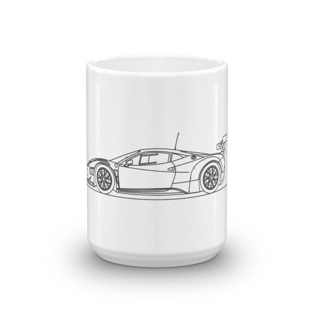 Ferrari 458 GT3 mug displayed on table