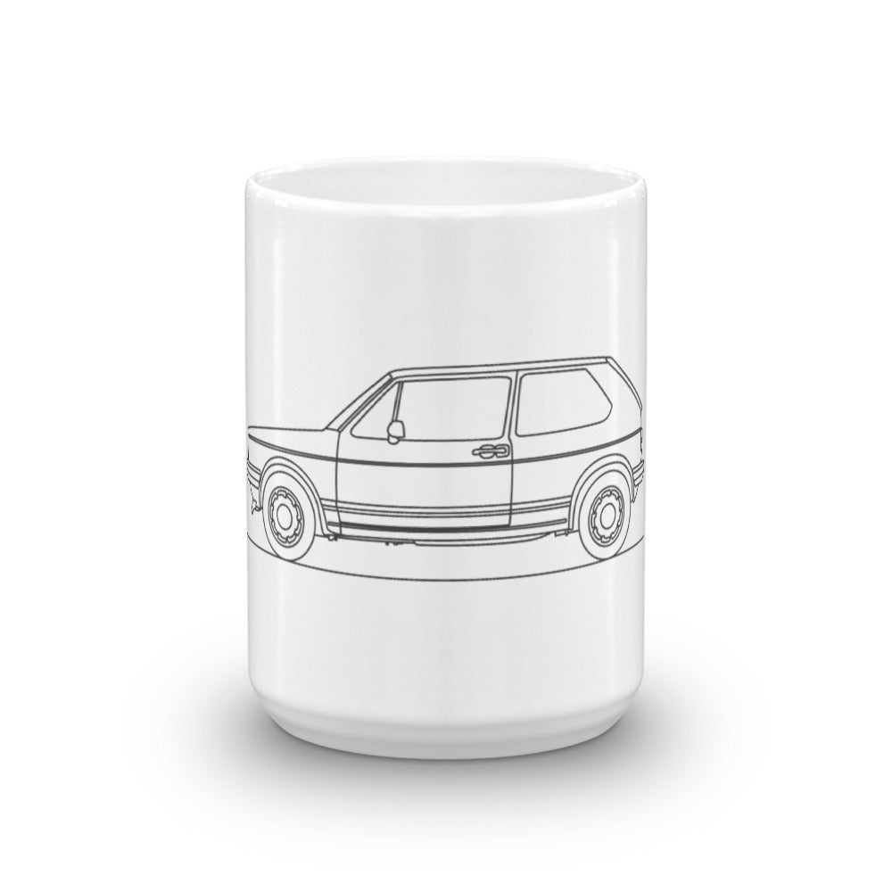 Volkswagen Golf I GTI mug with sleek design