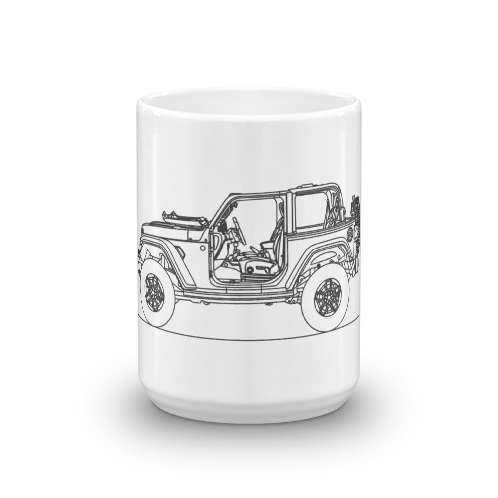 Jeep Wrangler JL mug in a stylish design