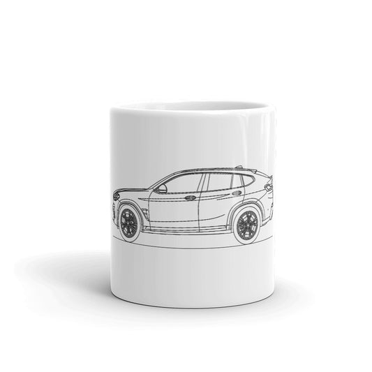 BMW G02 X4 M mug design on display