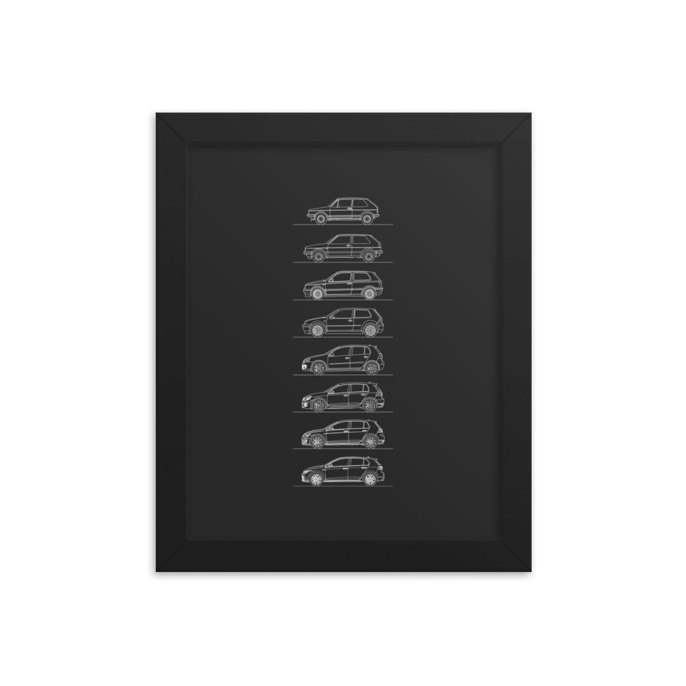 Framed poster on premium luster photo paper
